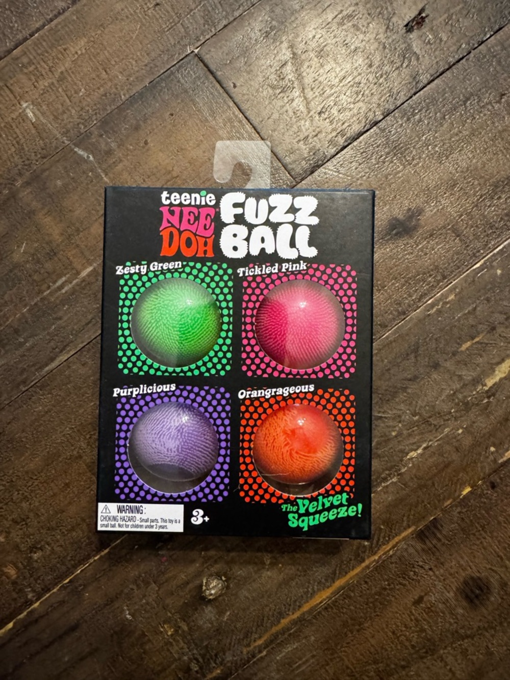 Fuzz Ball 4-Pack - Green, Pink, Purple, Orange